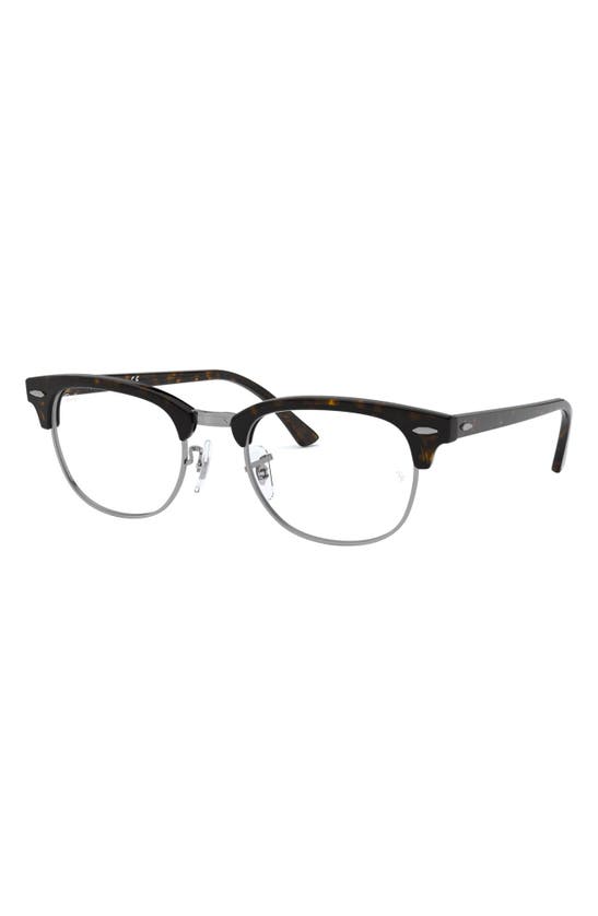 Shop Ray Ban 49mm Optical Glasses In Dark Havana