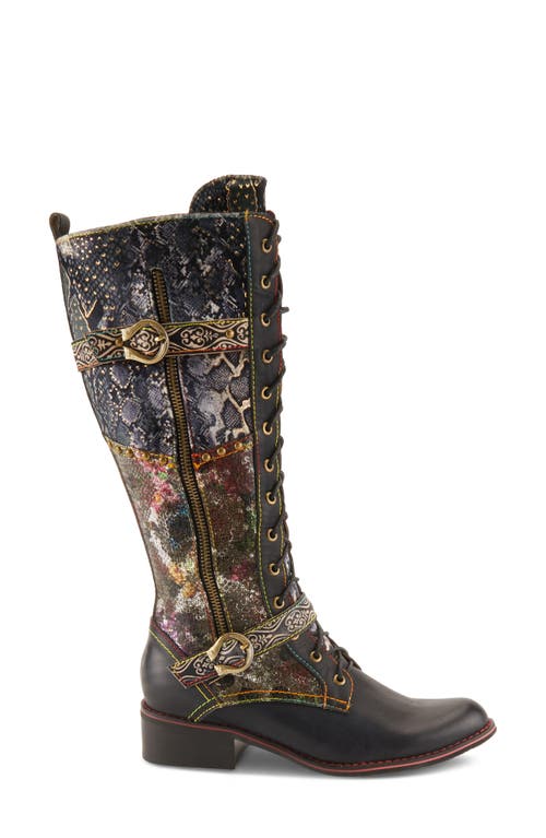 Shop L'artiste By Spring Step Vaneyck Knee High Boot In Black Multi