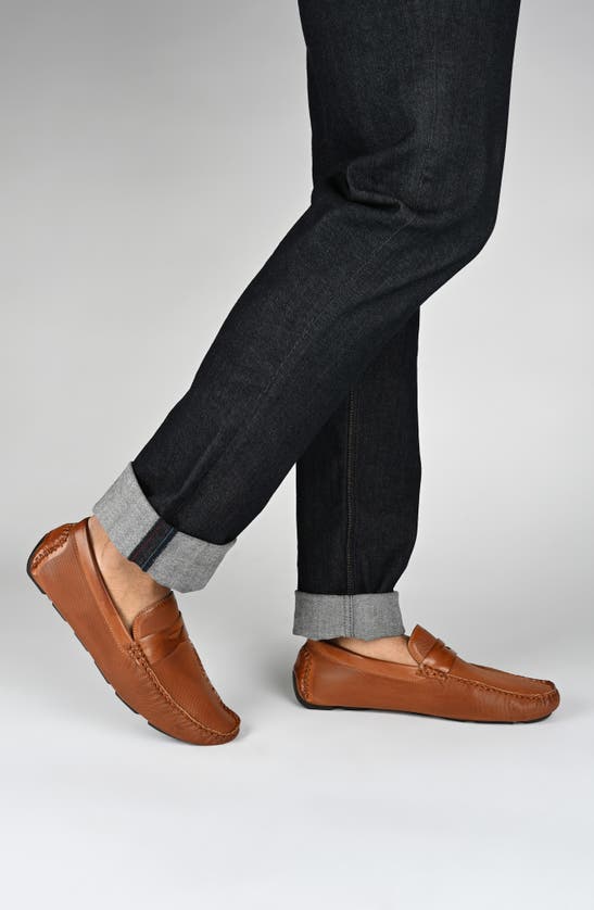 Vance Co. Isaiah Driving Loafer In Brown