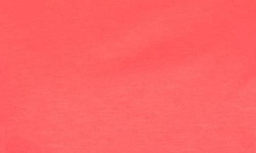 Apny Relaxed Fit Long Sleeve Cotton T-shirt In Coral