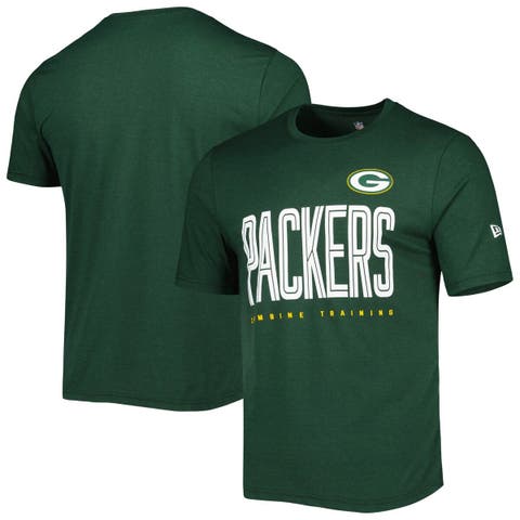 New Era Women's Green Bay Packers Color Block Grey T-Shirt