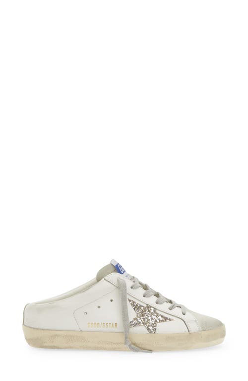 Shop Golden Goose Super-star Sabot Mule Sneaker In White/platinum