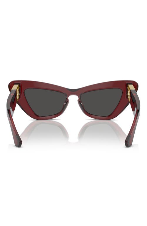 Shop Burberry 51mm Cat Eye Sunglasses In Bordeaux