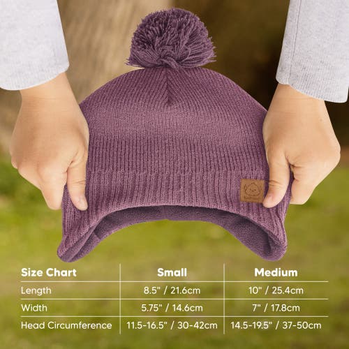 Keababies Muff Knitted Beanie In Regalia