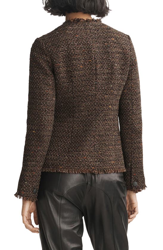Rag & Bone Ezra Linton Tweed Blazer In Brown