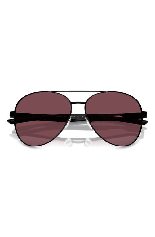 Scuderia Ferrari 60mm Mirrored Pilot Sunglasses In Matte Black