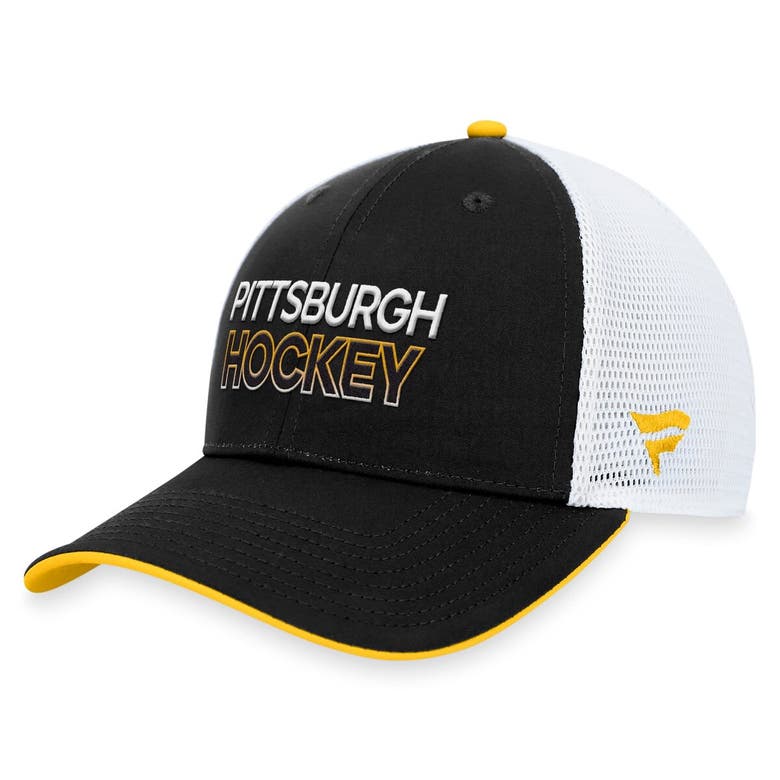 Shop Fanatics Branded Black Pittsburgh Penguins Authentic Pro Alternate Jersey Trucker Adjustable Hat