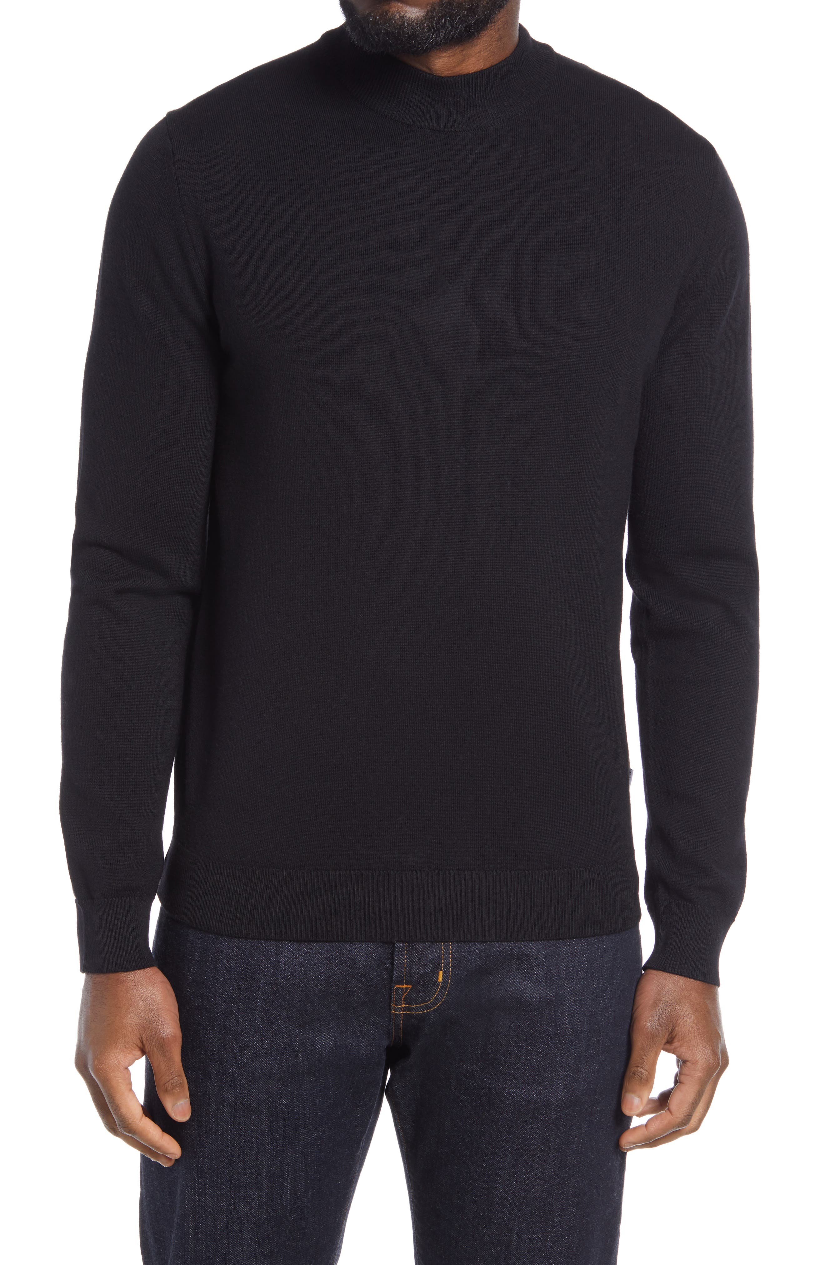 mock turtleneck sweater men