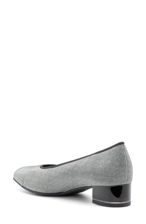 Ara Gabrielle Pump Heels In Twinkle Black In Black/silver