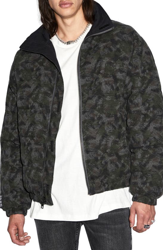 Shop Ksubi Amnesia Reversible Cotton Puffer Jacket In Assorted