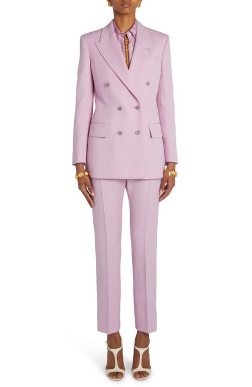 TOM FORD Double Breasted Virgin Wool & Silk Twill Blazer Crocus Petal at Nordstrom, Us