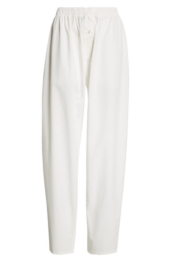 Shop Interior Nicola Boxer Cotton Pants In Whiteout