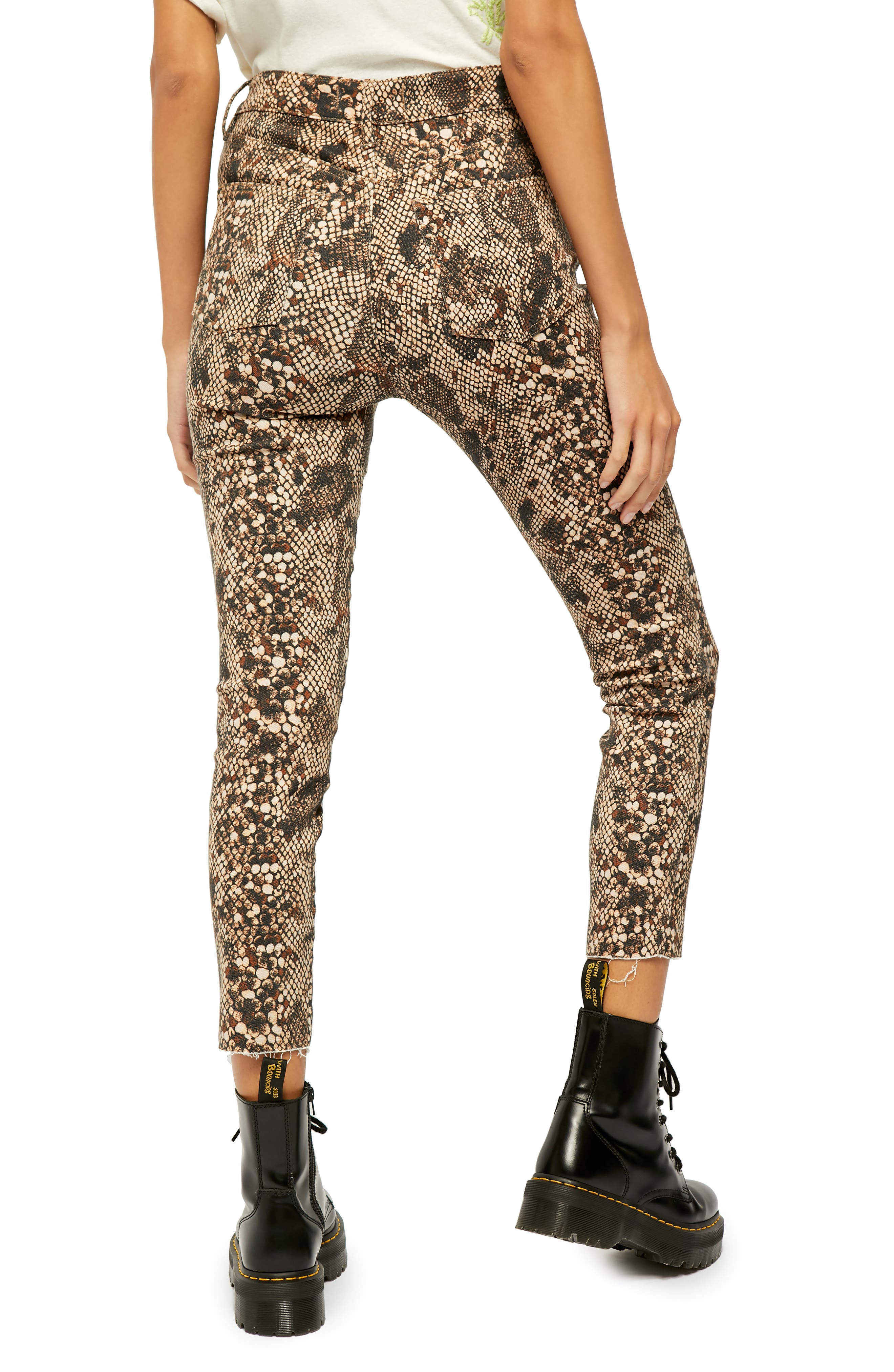 high waisted snakeskin leggings