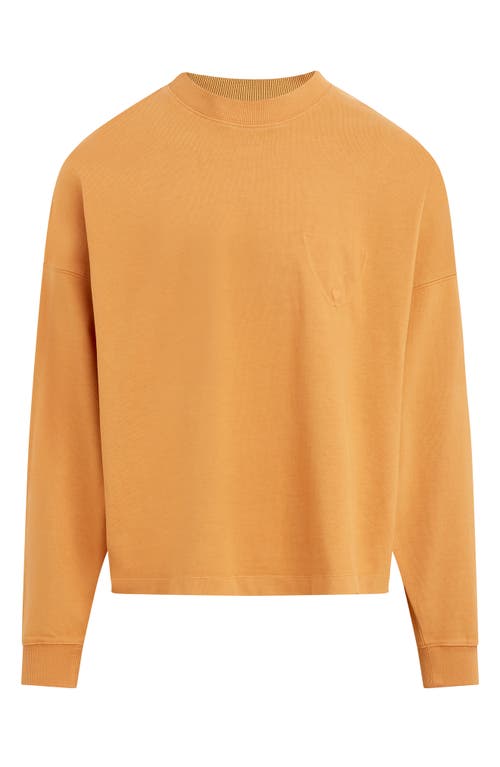 Hudson Jeans Brandon Oversize Long Sleeve T-Shirt Rich Gold at Nordstrom,