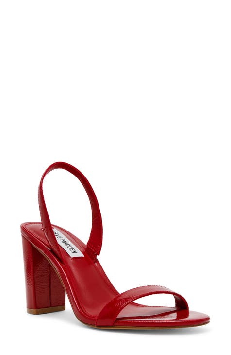 Red Block Heel Sandals for Women Nordstrom