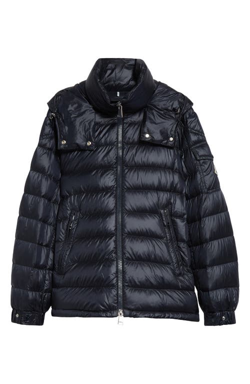 Shop Moncler Dalles Down Puffer Jacket In Navy Blue