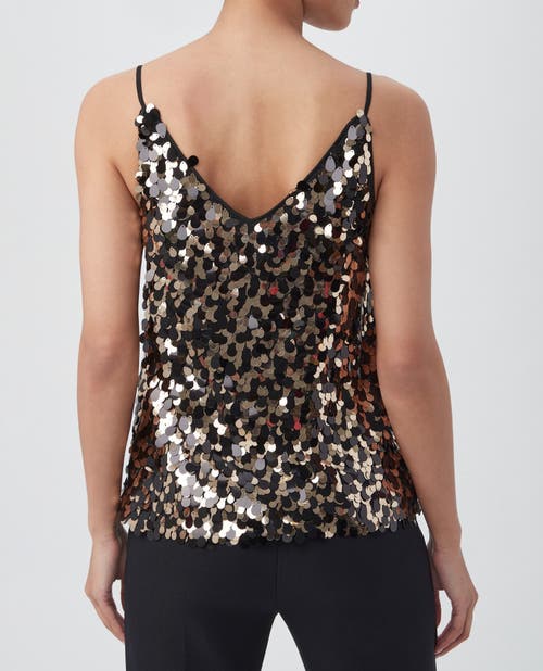 Trina Turk Becca Tank In Black/gold