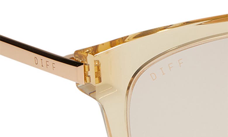 Shop Diff Bella 54mm Gradient Square Sunglasses In Honey Crystal Flash