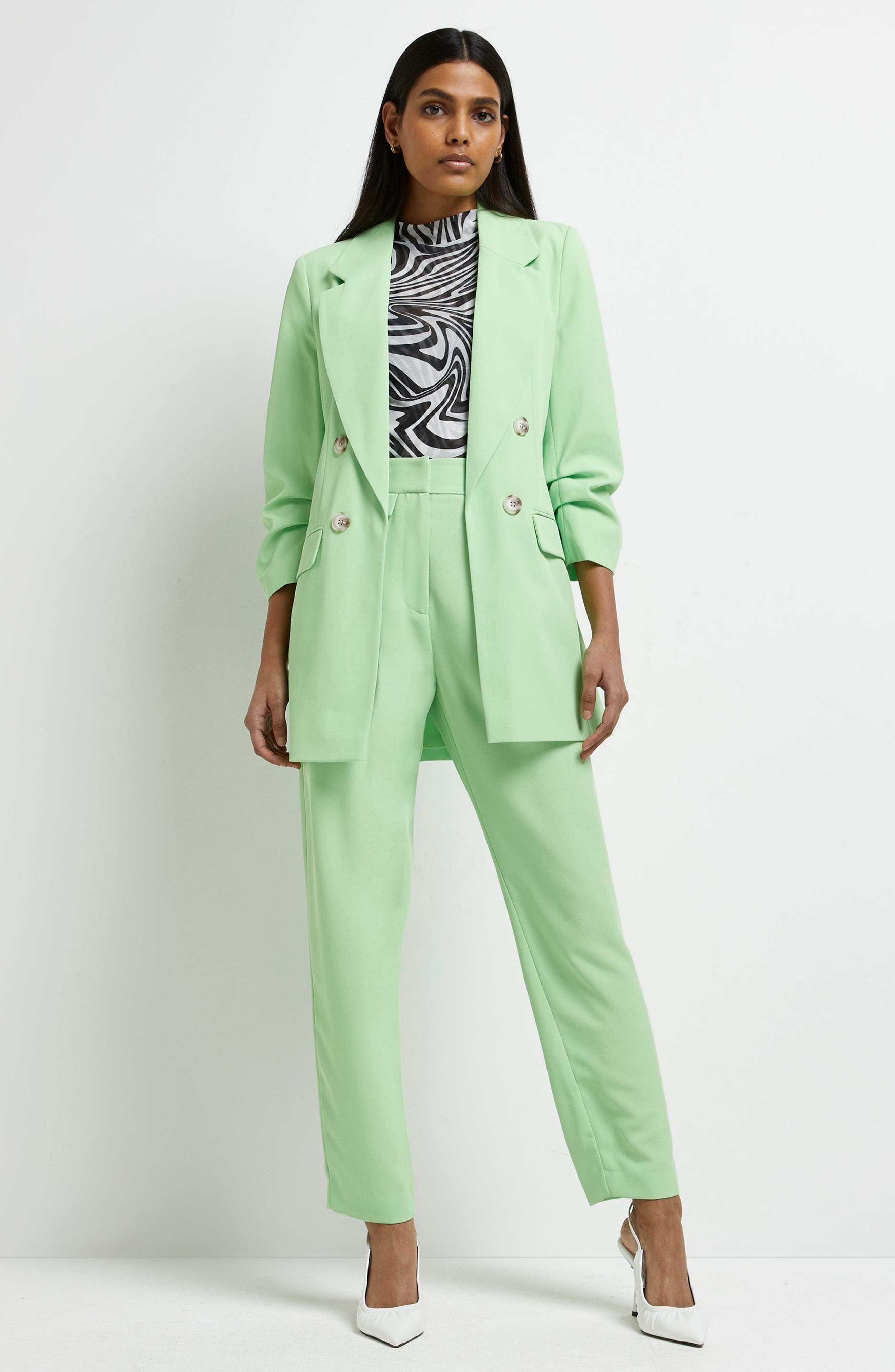 river island lime green blazer