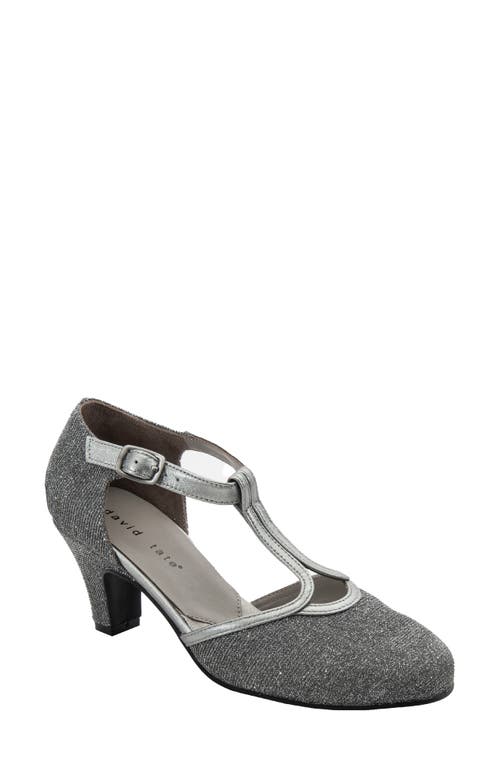 Fantastic T-Strap Pump in Pewter