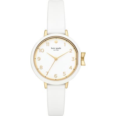 Kate Spade New York Park Row Silicone Strap Watch,