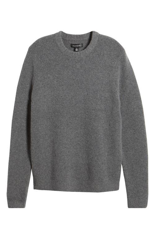 Shop Treasure & Bond Soft Texture Crewneck Sweater In Grey Dark Heather