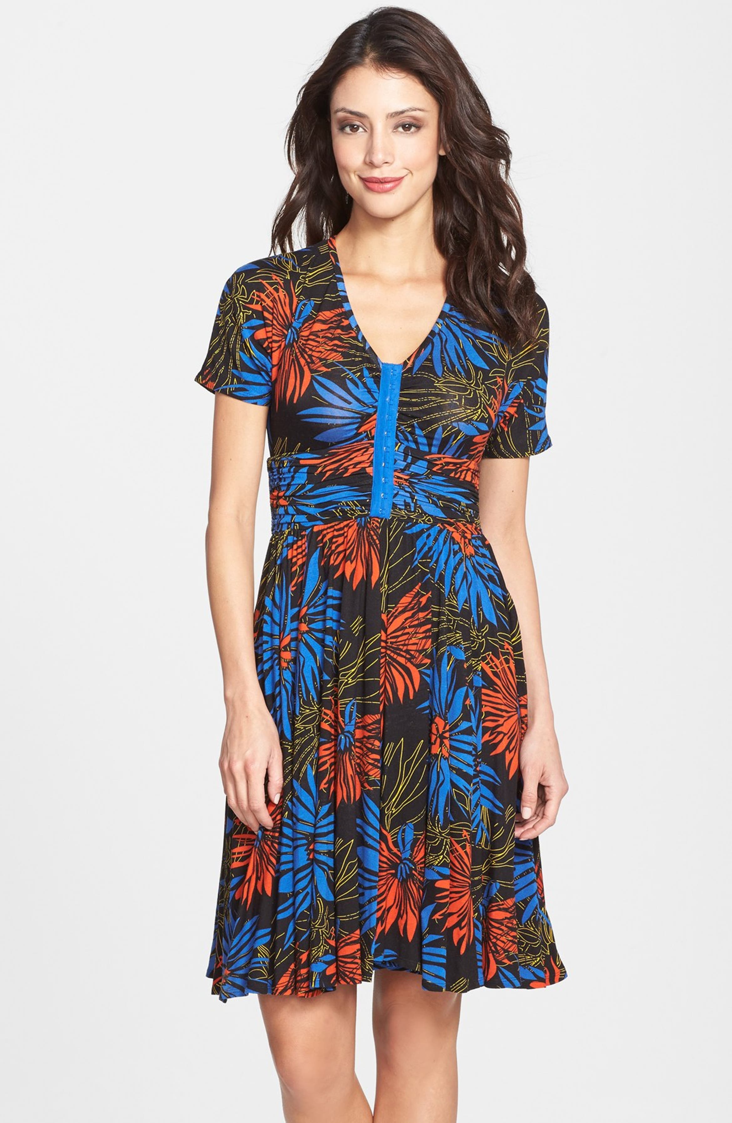 Plenty by Tracy Reese 'Hannah' Floral Print Jersey Fit & Flare Dress ...