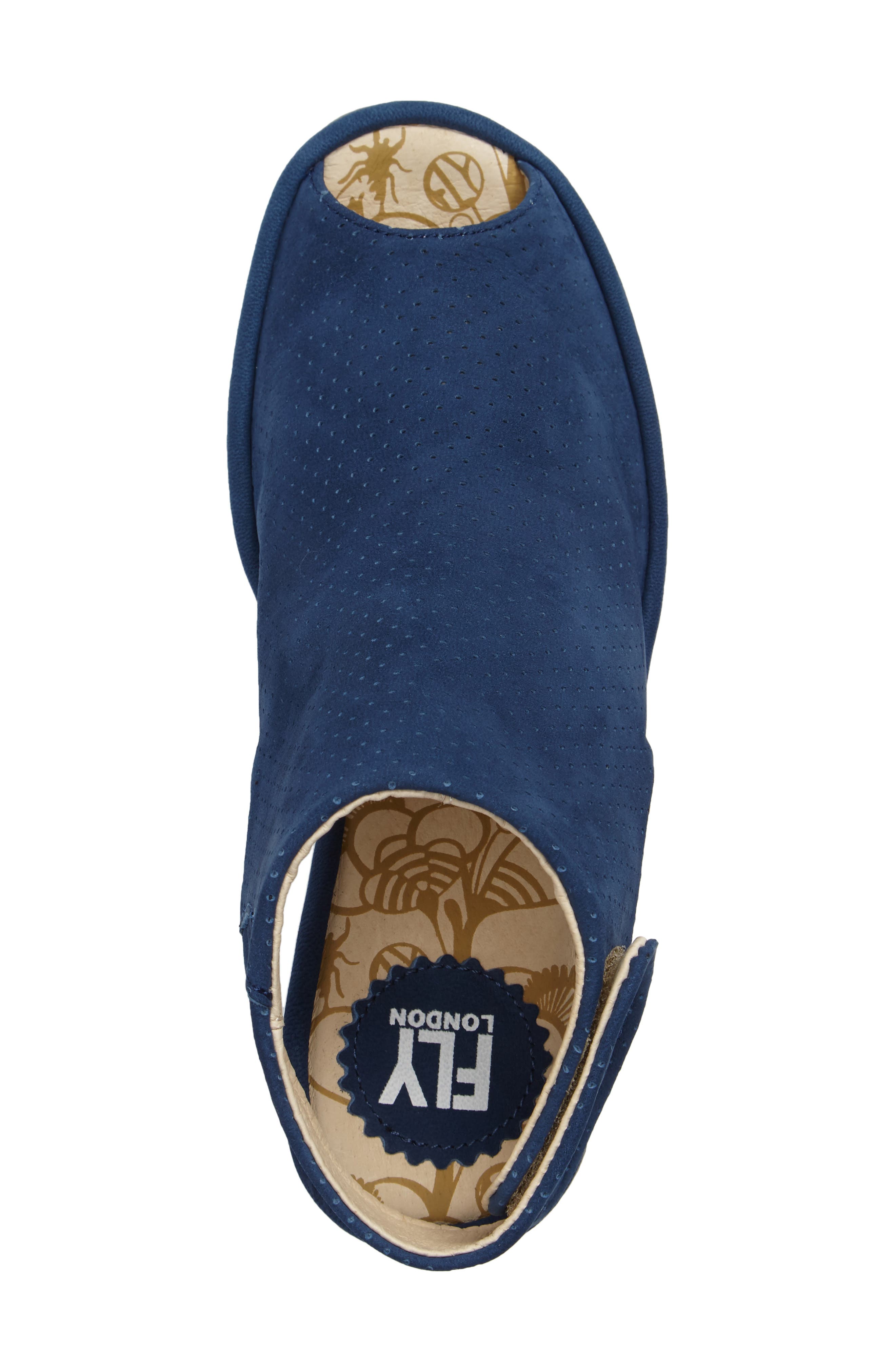 fly london open toe wedge