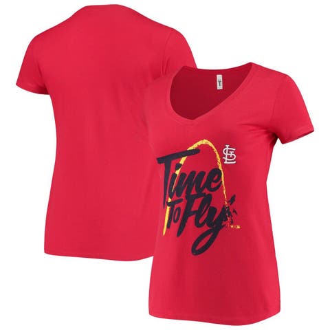 Buy St. Louis Cardinals Ladies V-Neck T-Shirt at Ubuy India