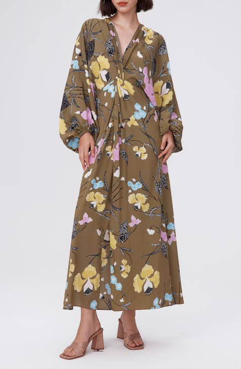 Kason Floral Print Long Sleeve Dress