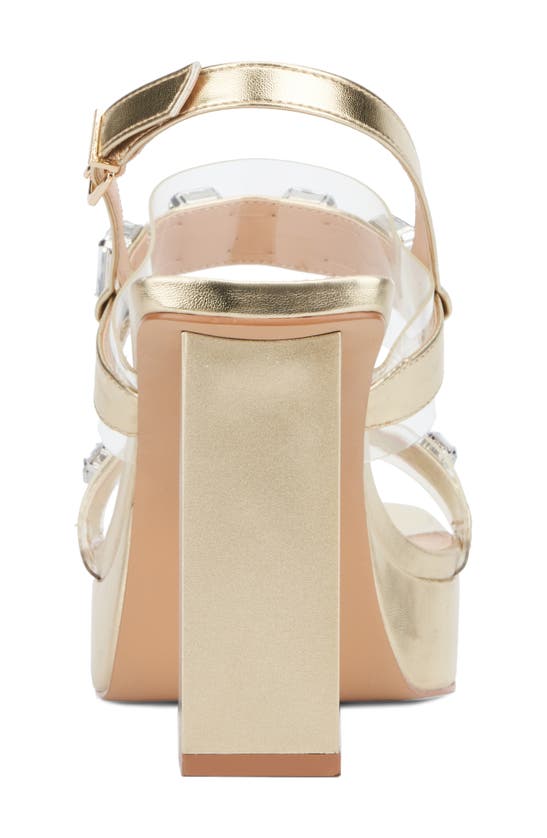 Fashion To Figure Waverly Strap Sandal In Gold