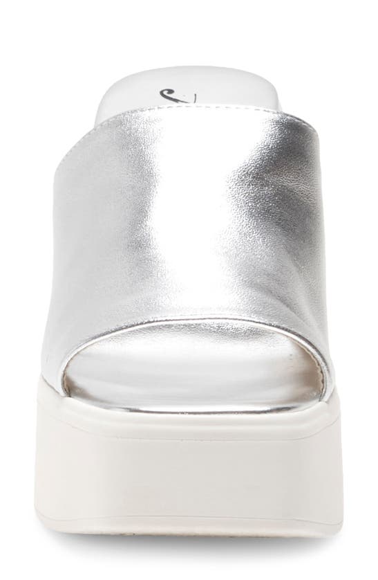 Free People Zoe Platform Slide Sandal In Silver Metallic ModeSens