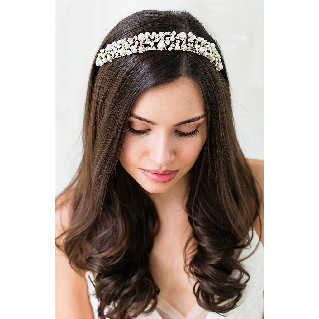 Brides And Hairpins Brides & Hairpins Amity Halo Crown Comb In White