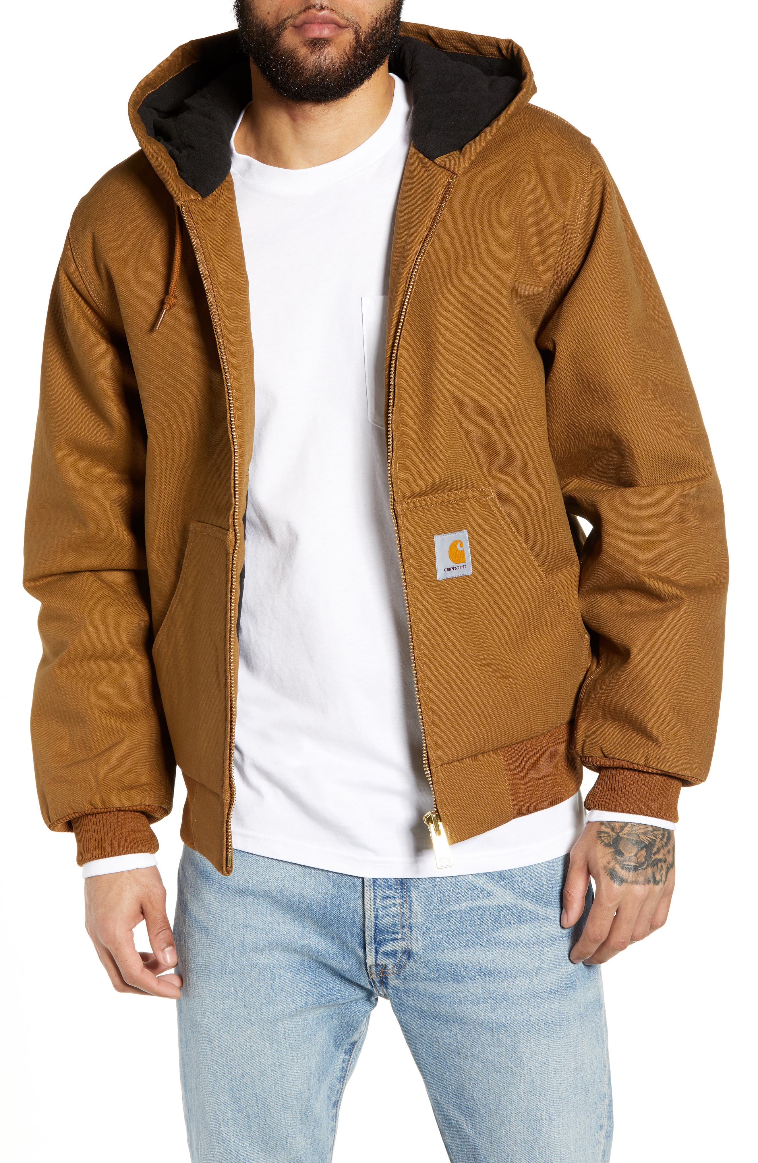 carhartt work jacket with hood