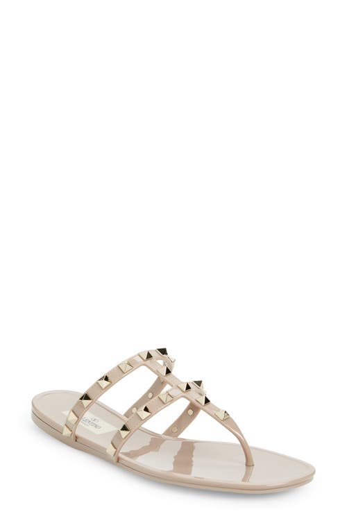 Valentino Garavani Rockstud Jelly Sandal Poudre at Nordstrom,