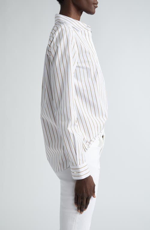 Lafayette 148 Hayward Shirt In Green Yucca Multi