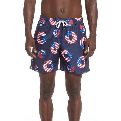 Trunks Surf & Swim Co. America Floats Sano Swim Trunks, Blue