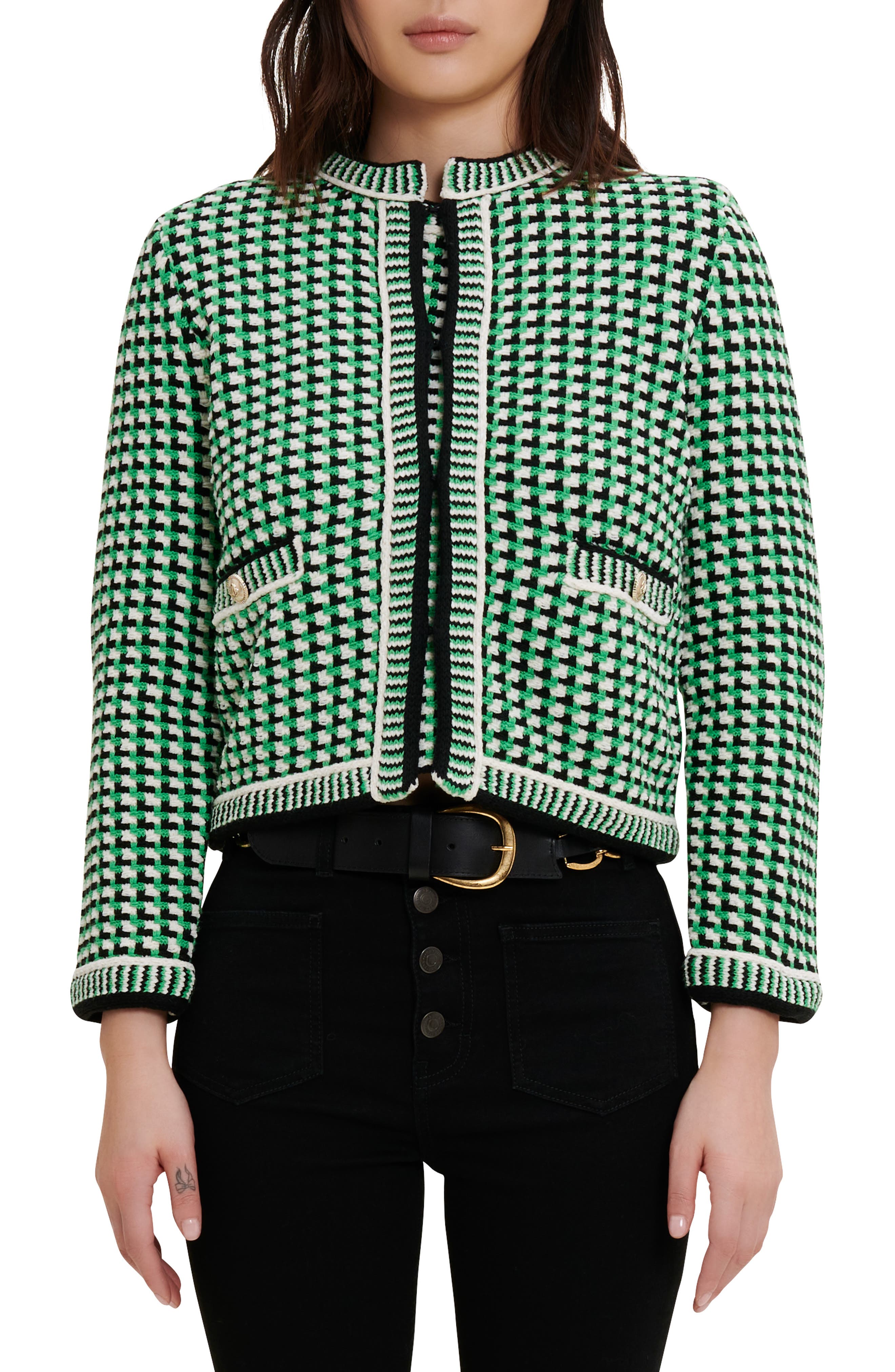 maje cashmere cardigan
