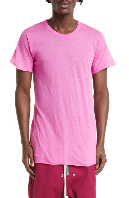 Rick Owens Cotton T-shirt In Pink | ModeSens
