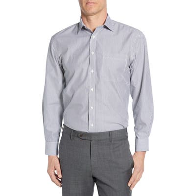 Nordstrom Shop Smartcare(TM) Traditional Fit Stripe Dress Shirt, Blue