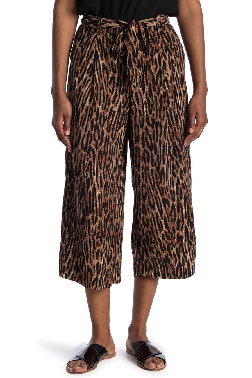 T Tahari | Tie Waist Wide Leg Crop Pants | Nordstrom Rack