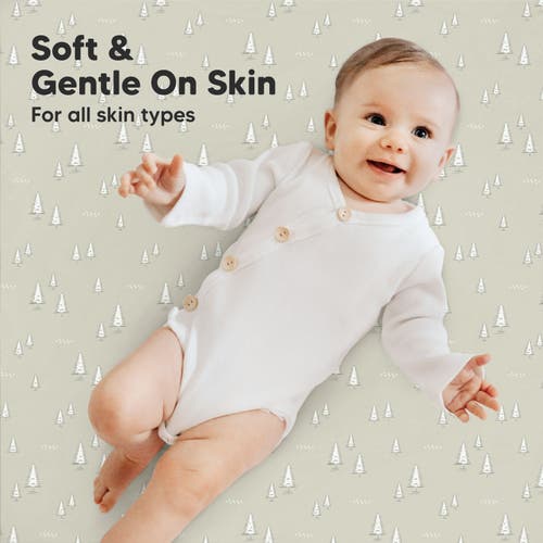 Keababies Soothe Fitted Mini Crib Sheet In Pine Grove