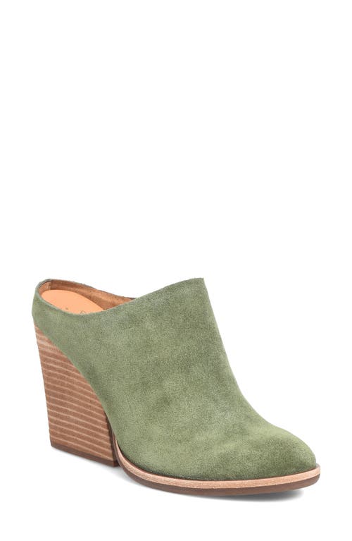 Kork-Ease Challis II Mule in Green Suede