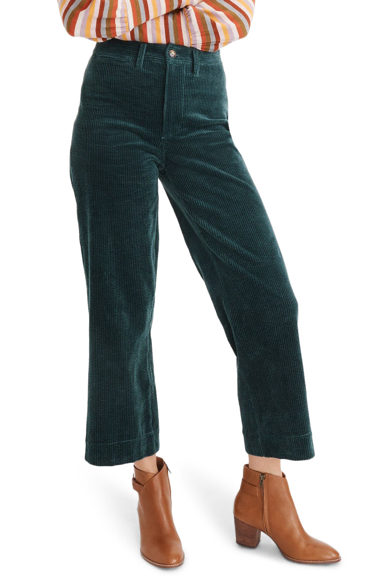 topshop green corduroy trousers