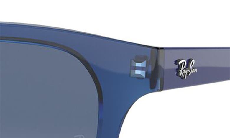 Shop Ray Ban Ray-ban Junior Wayfarer 48mm Sunglasses In Transparent Blue Grey Gradient