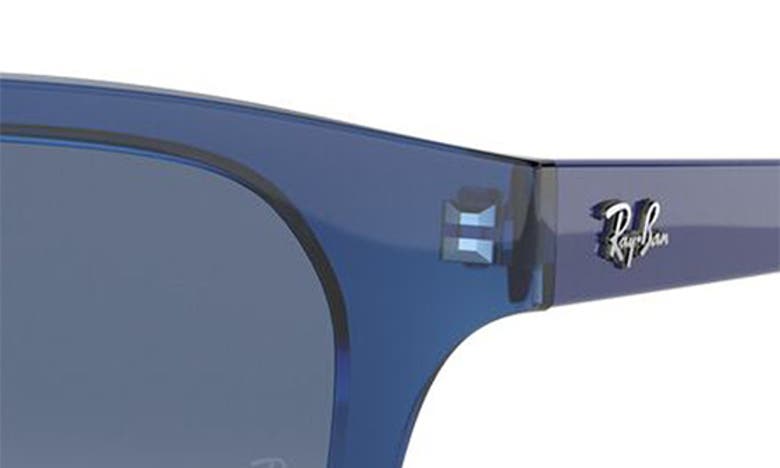 Ray Ban Junior Wayfarer 48mm Sunglasses In Transparent Blue Grey Gradient