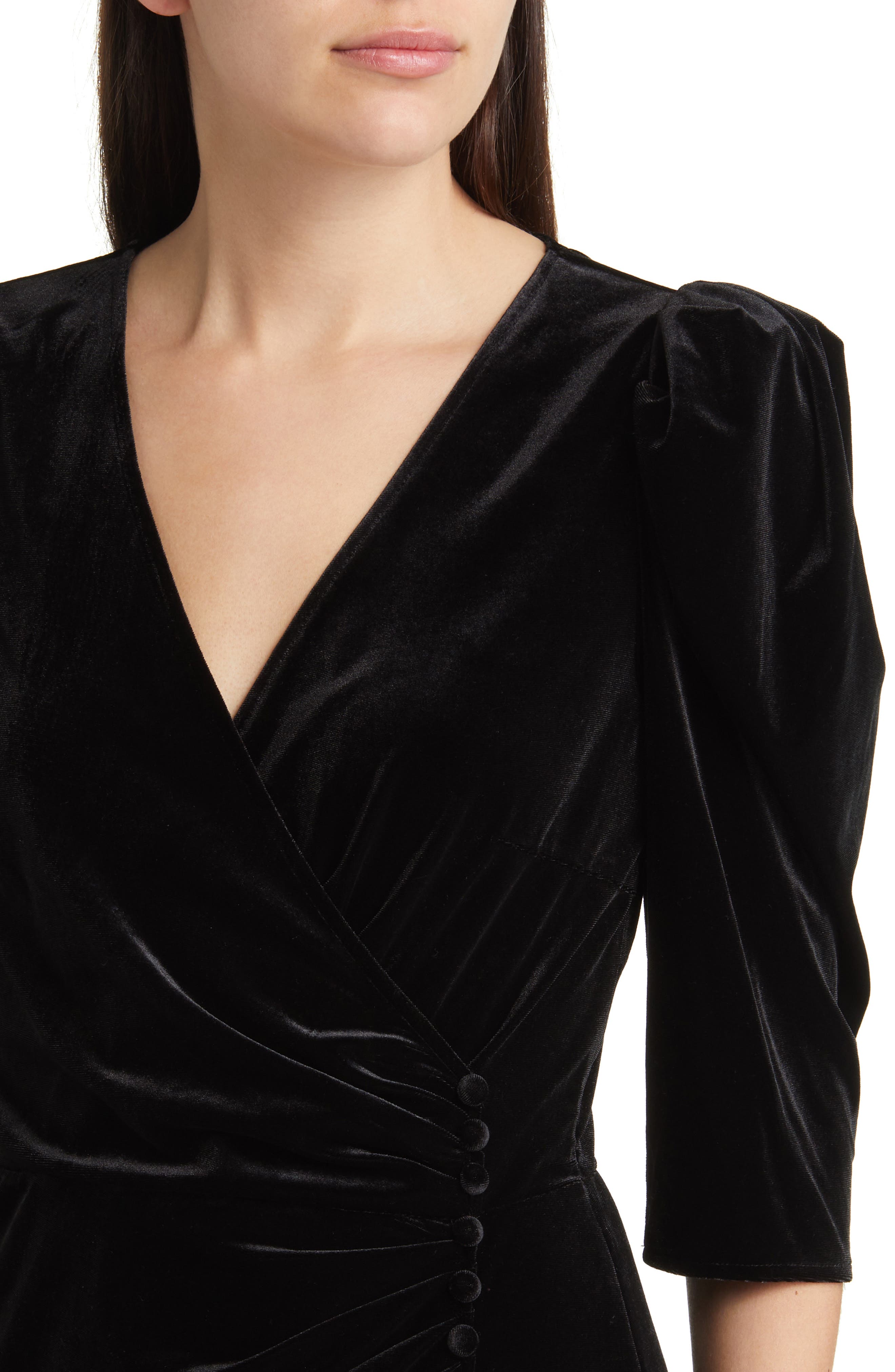 chelsea28 velvet midi dress