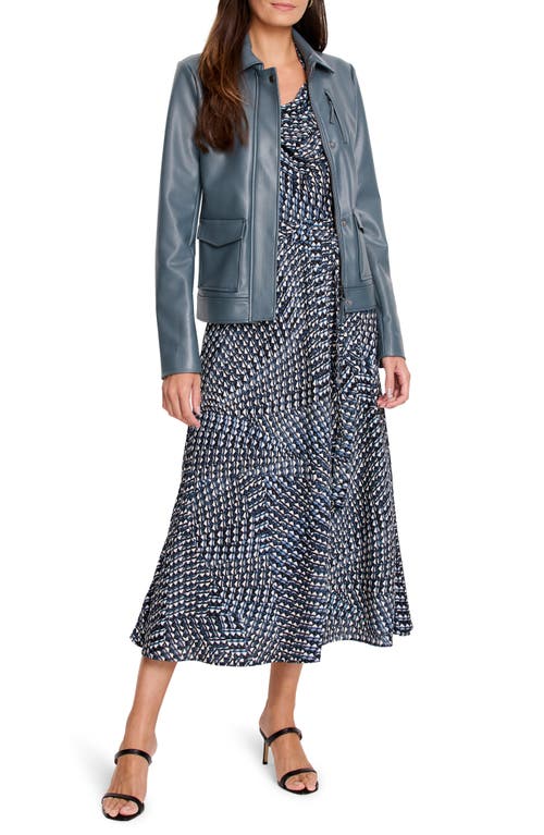 Nic + Zoe Nic+zoe Time Warp Dani Print Sleeveless Maxi Dress In Black Multi