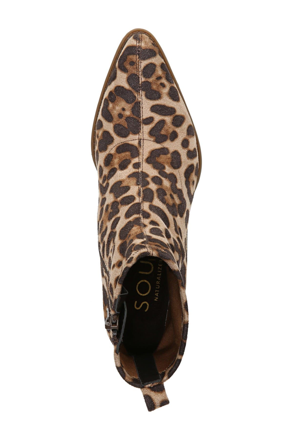 leopard booties wide width