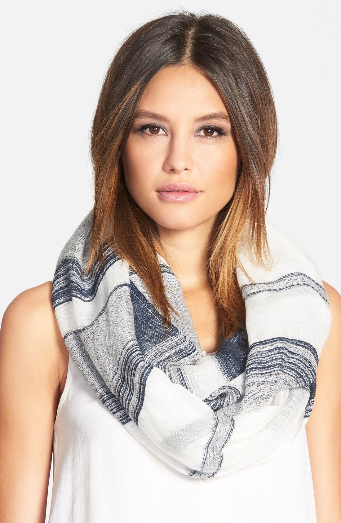 Nordstrom Texture Stripe Infinity Scarf Nordstrom